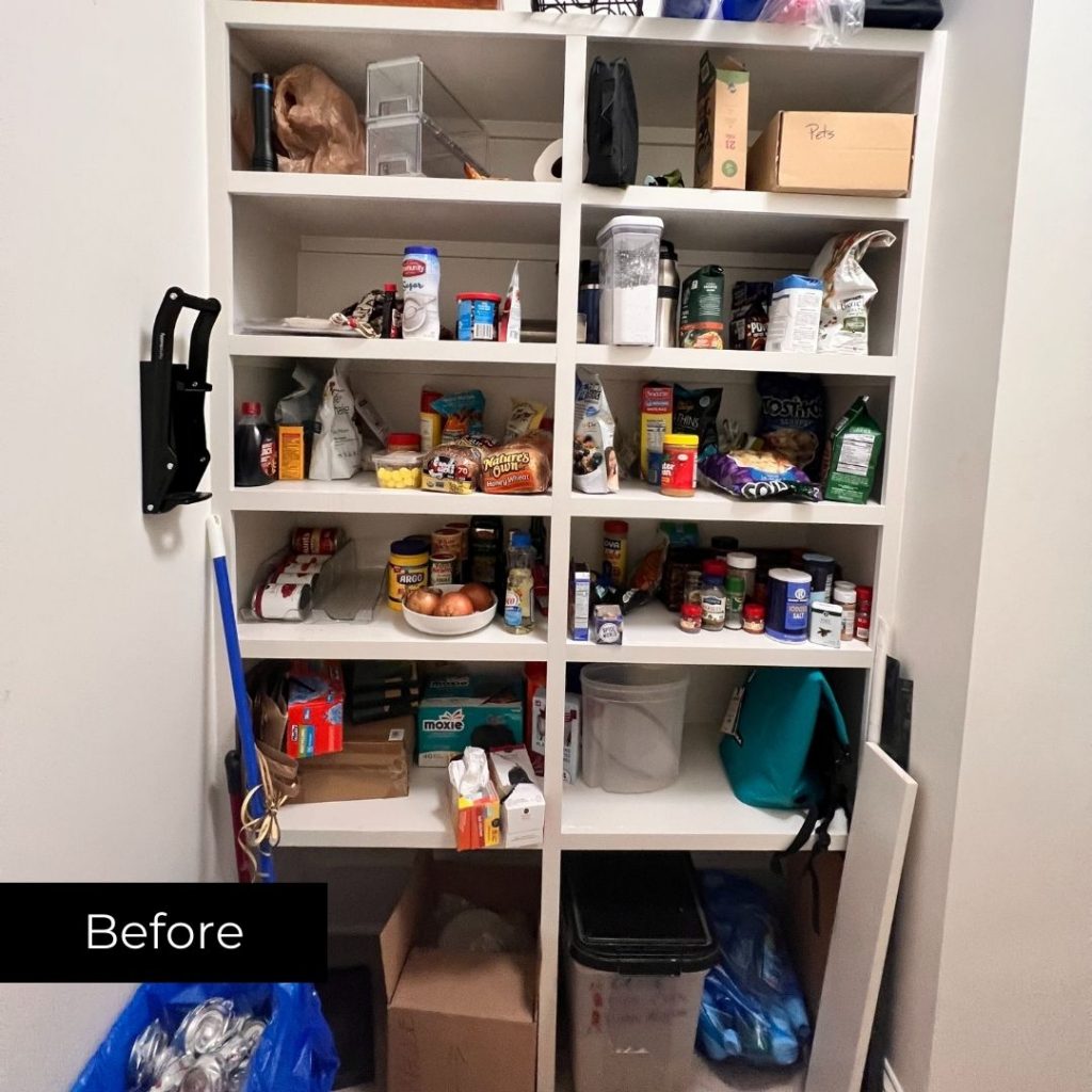 neat pantry before